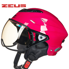 ZEUS Motorcyclist Capacetes Scooter Jet Bike Helmet Half Helmets Racing Retro Vintage helmet casque DOT ECE Helmet 2024 - buy cheap