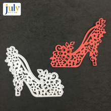 Julyarts Lace High Heels Metal Cutting Dies Embossing Stencils Decoration Album DIY Stamps And Dies For Scrapbooking Card Making 2024 - buy cheap