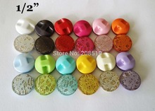 NBNVVG разноцветные 150 шт./лот пуговицы для рубашки 1/2 "круглые кнопки для шитья из смолы 2024 - купить недорого