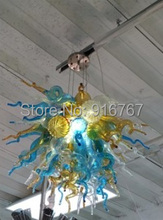 Free Shipping Bright Colored Chandelier Pretty Murano Light Colored Glass Lamps 2024 - buy cheap