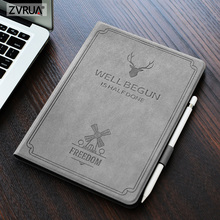 For iPad Air Pro 10.5 inch, ZVRUA Auto Sleep Smart Cover Deer Pattern PU Leather Soft silicone Case with Pencil Holder 2024 - buy cheap