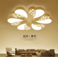Lámpara LED de techo de acrílico, candelabros creativos en forma de corazón para sala de estar, restaurante artístico, romántico, AC90-260V, novedad 2024 - compra barato