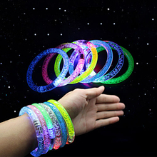 40pcs/lot Blinking LED bracelet light up flashing Glowing bracelet Crystal bracelets Dance Party Disco Christmas Gift 2024 - buy cheap