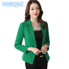 Fashion lady suit jacket short Outerwear black one button slim business suit jacket large size female Blazer casual Tops S-4XL 2024 - buy cheap