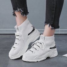 XEK-zapatillas de deporte para mujer, zapatos planos con plataforma, de malla de aire, informales, para salir A caminar, XYW14 2024 - compra barato