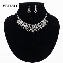 Yfjewe-colar bijuterias estilosas, fabricado com fábrica, faço para noiva, com cristais e strass, # n213 2024 - compre barato