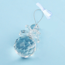 1PCHandmade Crystal Suncatcher Feng Shui Prism Ball Pendant Ornament Wedding Decor 2024 - buy cheap