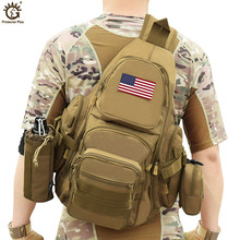 Men Chest Bag Military Equipment Nylon Chest Pack Camouflage Crossbody Sling Men Messenger Bags 2024 - buy cheap