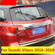 Moldura de puerta trasera para Suzuki Vitara, accesorio de decoración Exterior para maletero, cubierta de maletero, 2016-2018 2024 - compra barato