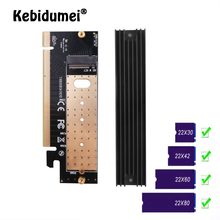 Kebidumei-adaptador M.2 NVMe SSD NGFF a 3,0 PCIE X16 X4, tarjeta de expansión de interfaz de llave M, velocidad completa, compatible con SSD de 2230 a 2280 2024 - compra barato