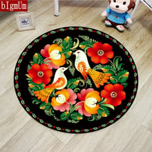 Nordic Style Soft Round Carpet Flower Fashion Bedroom Children Crawling Floor Rugs Welcome Outdoor Play Carpet Living Room Mats 2024 - buy cheap