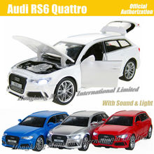 Масштаб 1:32 для Audi RS6 Quattro литый под давлением металлический роскошный внедорожник Коллекционная модель автомобиля игрушечный автомобиль со звуком светильник 2024 - купить недорого