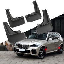 Para-lamas frontais e traseiros de plástico para bmw, 4 peças, protetores contra respingo, para-lamas x5, g05 m sport 2019, 2020, 2021 2024 - compre barato