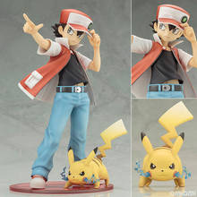 14CM Anime Ash Ketchum With Pikachues Model pkm Action Figure Toys Car Decoration Kids Collection Figure Toys Gifts 2024 - buy cheap