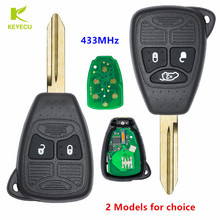KEYECU New Replacement Keyless Remote Key Fob 433MHz ID46 Chip for Chrysler C300 PT Cruiser Sebring--2button/3button for choice 2024 - buy cheap