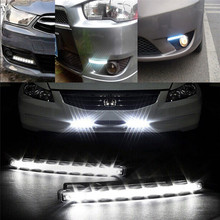 8 LED Daytime Running Light Cars DRL The fog Driving Daylight Head drl lamps For Automatic Navigation Lights Singnal Lamp 2024 - buy cheap