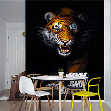 Custom 3D Mural Wallpaper Modern Simple Animal Tiger Photo Wall Papers Restaurant Living Room Entrance Backdrop 3D Wall Painting 2024 - buy cheap