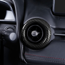 3PCS Dashboard Air Vent Trim Ring for Mazda 2 Demio DL Sedan DJ Hatchback 2015 2016 2017 AC Carbon Fiber Styling Accessories 2024 - buy cheap