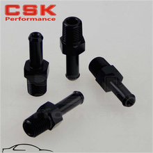 4PCS ALUMINUM 3/8" NPT MALE STRAIGHT TO 1/2" HOSE BARB NIPPLE AN8 FITTING BLACK 2024 - buy cheap