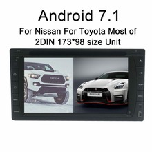 Android 2 din 173*98 universal  car dvd player gps navigation car stereo car radio video player streeing wheel control RDS 2024 - buy cheap