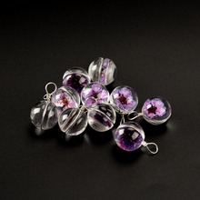 12# Iron Wire Natural Dried Flower with Glass Not Wooden Beads For DIY Earrings Bracelet Necklace Jewelry Making Beads #IZ123 2024 - buy cheap
