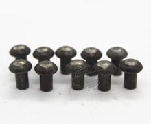 20Pcs M6 x 35mm Solid Half Round Head Carbon Steel Rivet Hand Type Rivets Dark Color Free Shipping 2024 - buy cheap