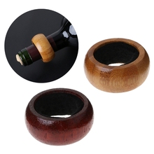 Wooden Red Wine Bottle Stops wine dripping down the bottle Collar Ring Home Bar Accessories 2024 - buy cheap