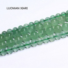 Fine AAA+ Round Natural Green Fluorite Stone Beads For Jewelry Making DIY Bracelet Necklace anklet Material 6/8/ mm Strand 15'' 2024 - buy cheap