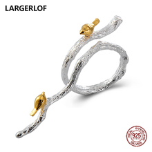 LARGERLOF Real 925 Sterling Silver Ring Women Fine Jewelry Handmade Wedding Rings 925 Silver Jewelry  RG50007 2024 - buy cheap