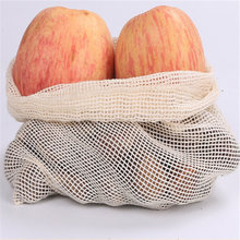 Bolsas reutilizables de algodón para vegetales, lavables a máquina bolsas de malla para almacenamiento de vegetales y frutas, con cordón 2024 - compra barato
