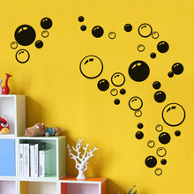 POOMOO Wall Decals,Bubbles Wall Stickers Vinyl Mural Decal Car Bathroom Kid Art Decor Shower Room 20X45CM 2024 - buy cheap