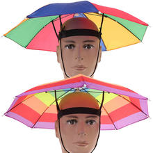 Fishing Cap Outdoor Sport Umbrella Hat Hiking Camping Headwear Cap Head Hats Foldable Sunscreen Shade Umbrella Hat 2024 - buy cheap