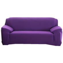 Высококачественный Эластичный чехол для дивана, блестящий однотонный разноцветной чехол, чехол для дивана, защита от пыли, чехлы для диванов для гостиной 2024 - купить недорого