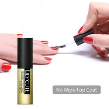 LILYCUTE 5ml No Wipe Top Coat Base Coat Gel Nail Polish Nail Art UV LED Soak Off Gel varnish  Supplies 2024 - buy cheap