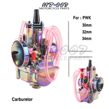 Carburador PWK para motocicleta, pieza de motor de dos tiempos, Scooter, Dirt Pit Bike, colorido, 28, 30, 32, 34mm, 110cc-250cc, 2T, 4T 2024 - compra barato