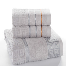 Plaid 100% Cotton Face Hand Bath Towel Set for Adult Bathroom 650g 3pcs/set Towel Sets Freeshipping 2024 - buy cheap