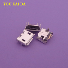 10 Uds de 5 Pin SMT conector USB Micro USB tipo B hembra colocación SMD conector a enchufe DIP para Lenovo A3000 Huawei C8500 2024 - compra barato