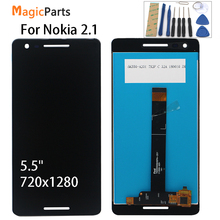 Для Nokia 2,1 LCD TA-1080 TA-1084 A-1086 TA-1092 TA-1093 дисплей и сенсорный экран дигитайзер + инструменты и клей 2024 - купить недорого