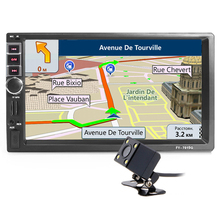 Автомагнитола 2 din, мультимедийный плеер с GPS-навигацией, Bluetooth, AUX, mp3, MP4, MP5, стерео аудио, автомобильная электронная Автомагнитола 2 din без DVD 2024 - купить недорого