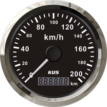 85mm GPS speedometer  0-200km/h with mating antenna black faceplate  for universal car. 2024 - buy cheap