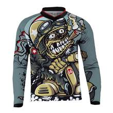 2019 DH Downhill moto Jersey Mountain Bike long Sleeve motocross jersey mtb Uniform Shirt Cycling Clothing Motorcycle Clothing 2024 - buy cheap