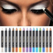 1PC Women Beauty Waterproof Highlighter Eyeshadow Pencil Cosmetic Glitter Eye Shadow Eyeliner Pen New #278651 2024 - buy cheap