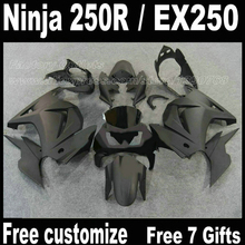 Kit de carenagem abs, para kawasaki ninja 250r 2006-2011 ex250 08 09-14, todas as cores pretas foscas, zx250r 2008 2014 2009 fb15 2024 - compre barato