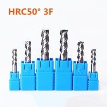 50 degree high precision aluminum alloy special tungsten steel milling cutter 3 slot CNC aluminum end mill carbide coated tool 2024 - buy cheap