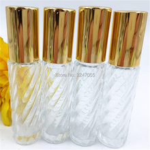 10/30/50pcs 10ML Transparent Glass Roll on Essential Oil Bottle, Empty Clear Perfume Refillable Bottle, Roll on Glass Scent Tube 2024 - buy cheap