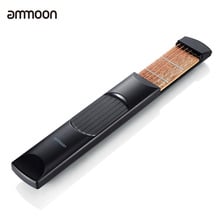 Ammoon bolso guitarra portátil bolso guitarra acústica ferramenta prática gadget acord trainer 6 cordas 6 traste modelo para iniciante 2024 - compre barato