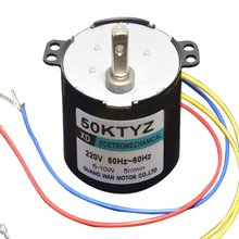 AC220V 10W 50KTYZ imán permanente de desaceleración miniatura sincrónico AC motor Herramientas eléctricas/accesorios motor DIY 2024 - compra barato