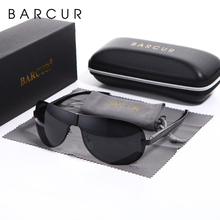 BARCUR Male Sunglasses Rimless for Men glasses Brand Designer with High Quality Rimless Sunglasses Black Metal Retro Sun glasses 2024 - buy cheap