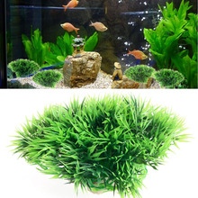 Ornamento de plantas de acuario de simulación, plantas acuáticas de plástico verde, decoración de pecera 2024 - compra barato
