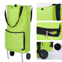Foldable Multifunction Shopping Bag Cart Tug Trolley Case Wheels Reusable Reusable Fess shipping 2024 - buy cheap